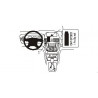 Brodit ProClip Center Mount - Nissan Almera 2000-2002