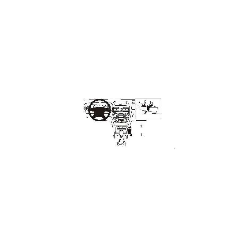 Brodit ProClip Console Mount, angled - Nissan Almera 2000-2002 Brodit ProClip Console Mount, angled - Nissan Almera 2000-2002