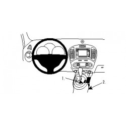 Brodit ProClip Console Mount - Nissan Juke 2011-2019