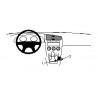 Brodit ProClip Console Mount - Nissan Primera 1996-1999