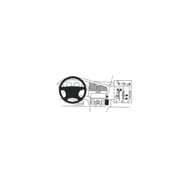 Brodit ProClip Angled Mount - Nissan Primera 2000-2001 Brodit ProClip Angled Mount - Nissan Primera 2000-2001