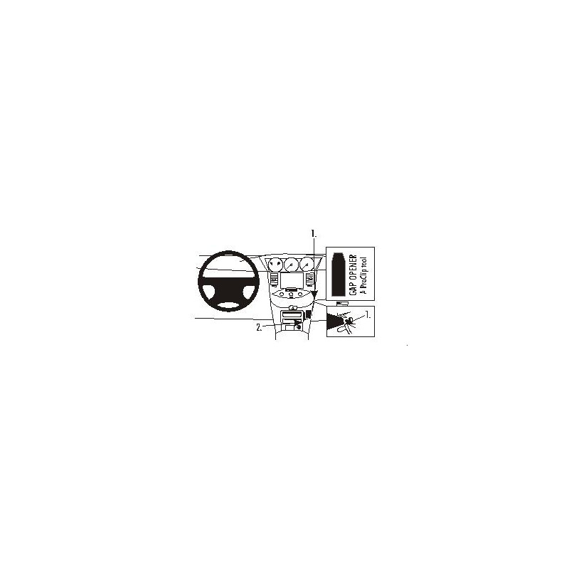 Brodit ProClip Angled Mount - Nissan Primera 2002-2009 Brodit ProClip Angled Mount - Nissan Primera 2002-2009