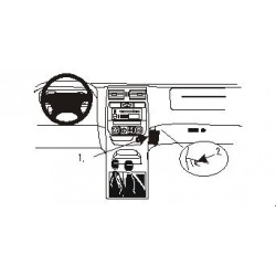 Brodit ProClip Angled Mount - Nissan Terrano II 2000-2006