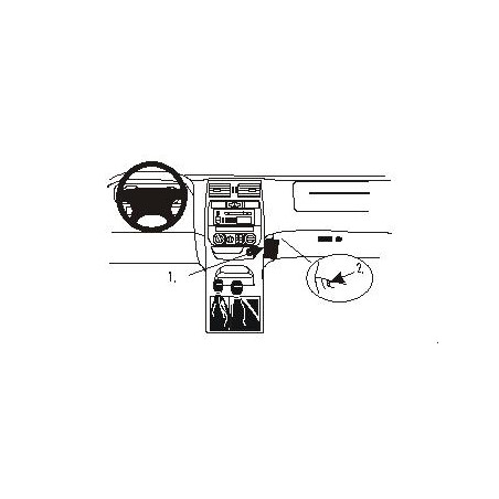 Brodit ProClip Angled Mount - Nissan Terrano II 2000-2006