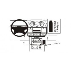 Brodit ProClip Angled Mount - Nissan X-Trail 2002-2003
