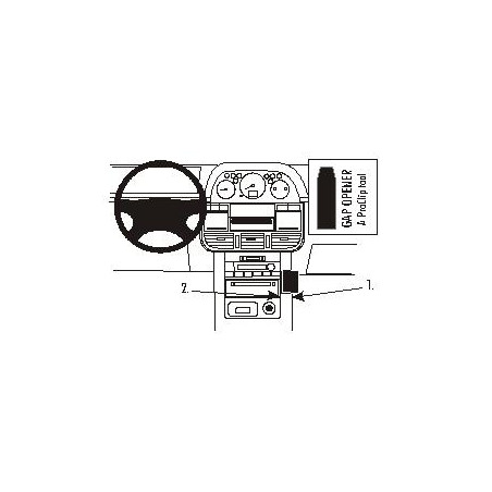 Brodit ProClip Angled Mount - Nissan X-Trail 2002-2003