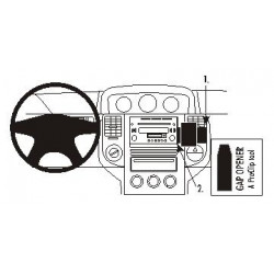 Brodit ProClip Angled Mount - Nissan X-Trail 2004-2007
