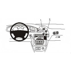 Brodit ProClip Angled Mount - Pontiac Bonneville 2000-2005