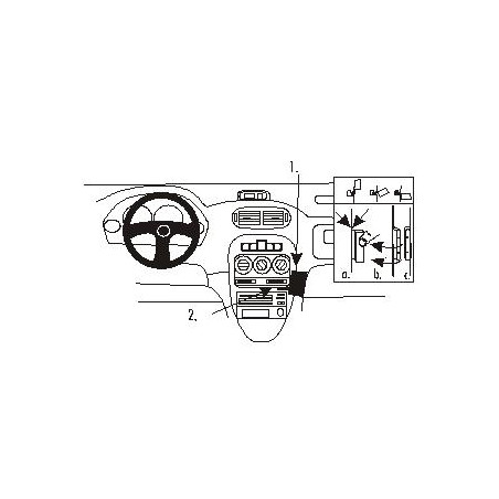 Brodit ProClip Angled Mount - MG ZR / Rover 200/25 1996-2005