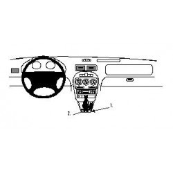 Brodit ProClip Console Mount - MG ZR / Rover 200/25 1996-2005