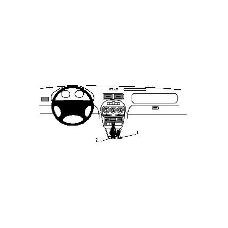 Brodit ProClip Console Mount - MG ZR / Rover 200/25 1996-2005