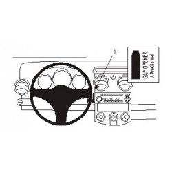 Brodit ProClip Center Mount - Mitsubishi Colt 2005-2008