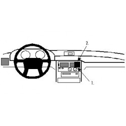 Brodit ProClip Center Mount - Mitsubishi Multimodell 1992-1998