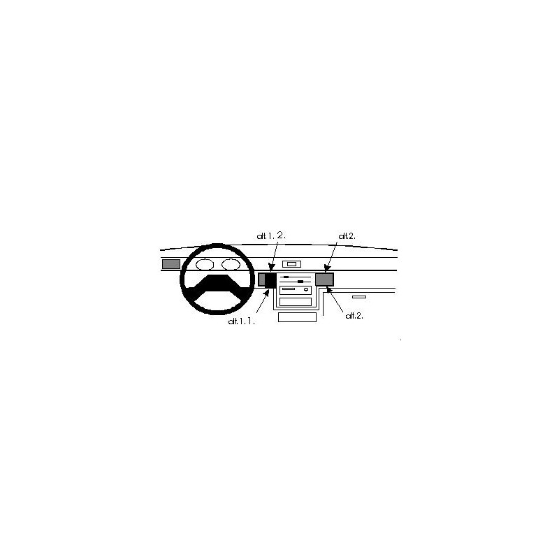 Brodit ProClip Center Mount - Mitsubishi L200 1992-1996 Brodit ProClip Center Mount - Mitsubishi L200 1992-1996