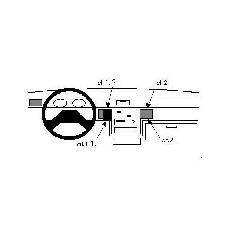Brodit ProClip Center Mount - Mitsubishi L200 1992-1996