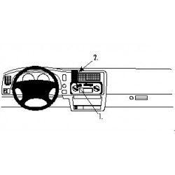 Brodit ProClip Center Mount - Mitsubishi L200 1997-2005