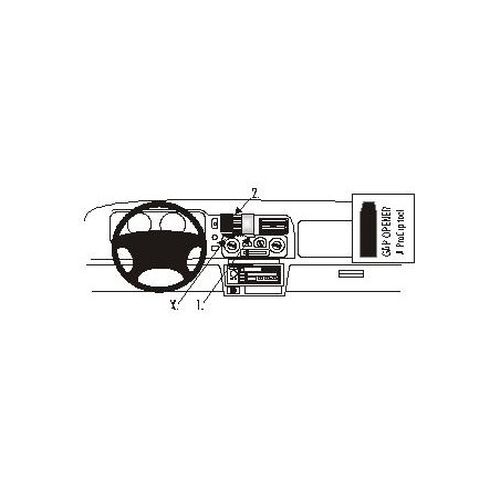 Brodit ProClip Center Mount - Mitsubishi Pajero Sport 1999-2006