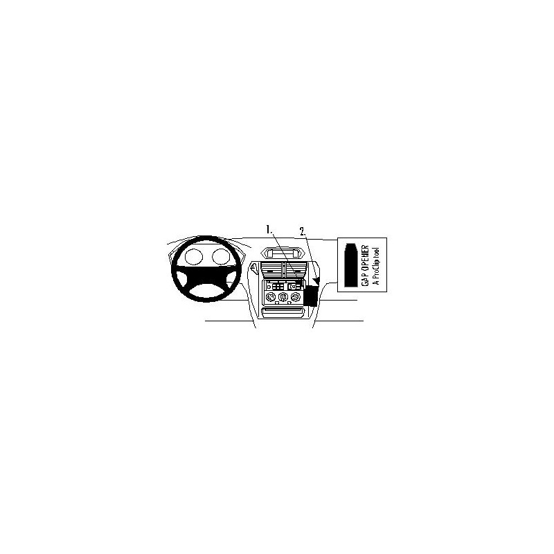 Brodit ProClip Angled Mount - Mitsubishi Space Wagon 1999-2005 Brodit ProClip Angled Mount - Mitsubishi Space Wagon 1999-2005