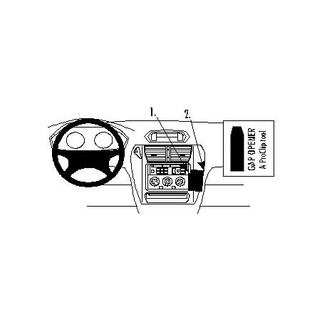 Brodit ProClip Angled Mount - Mitsubishi Space Wagon 1999-2005