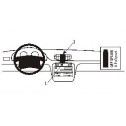 Brodit ProClip Center Mount - Hyundai Accent 1995-1999