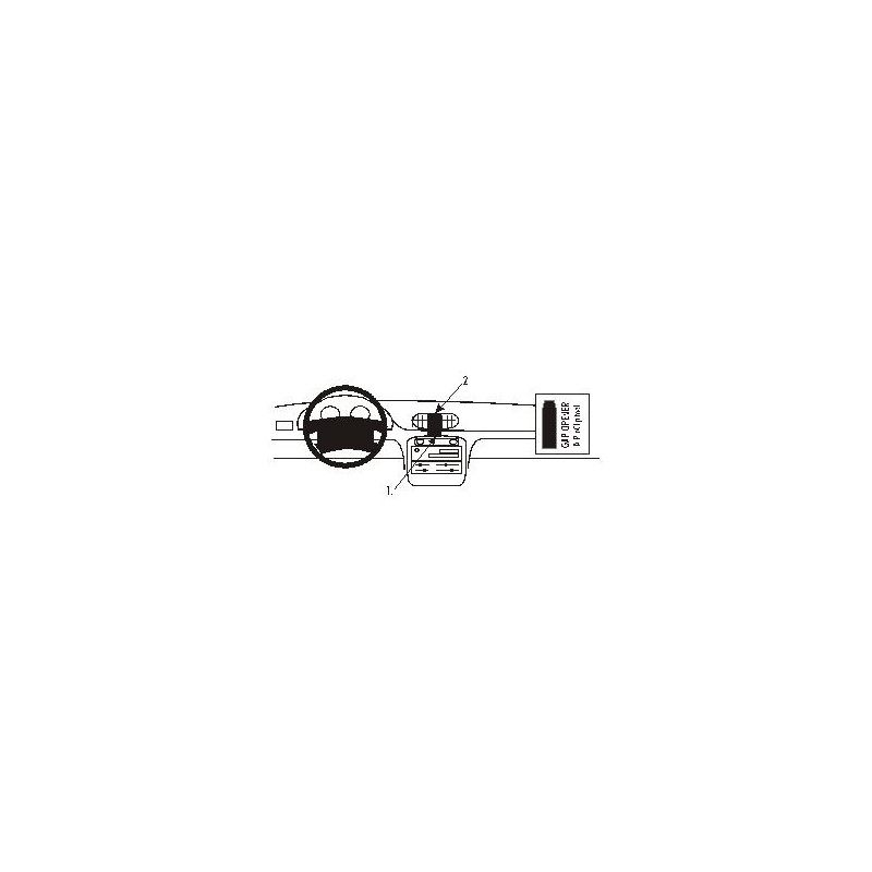 Brodit ProClip Center Mount - Hyundai Accent 1995-1999 Brodit ProClip Center Mount - Hyundai Accent 1995-1999