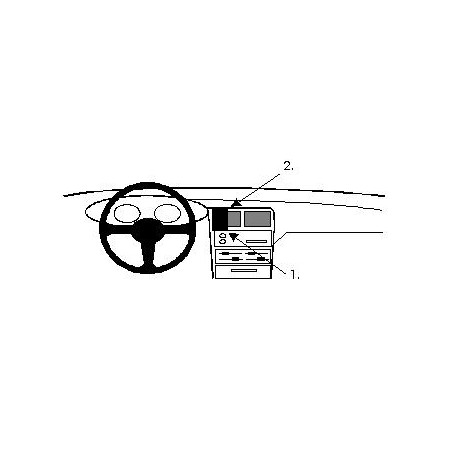 Brodit ProClip Center- Nissan 100 NX/Sunny Combi/Sunny Van 91-96