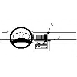 Brodit ProClip Center Mount - Nissan Bluebird Sedan 1986-1989