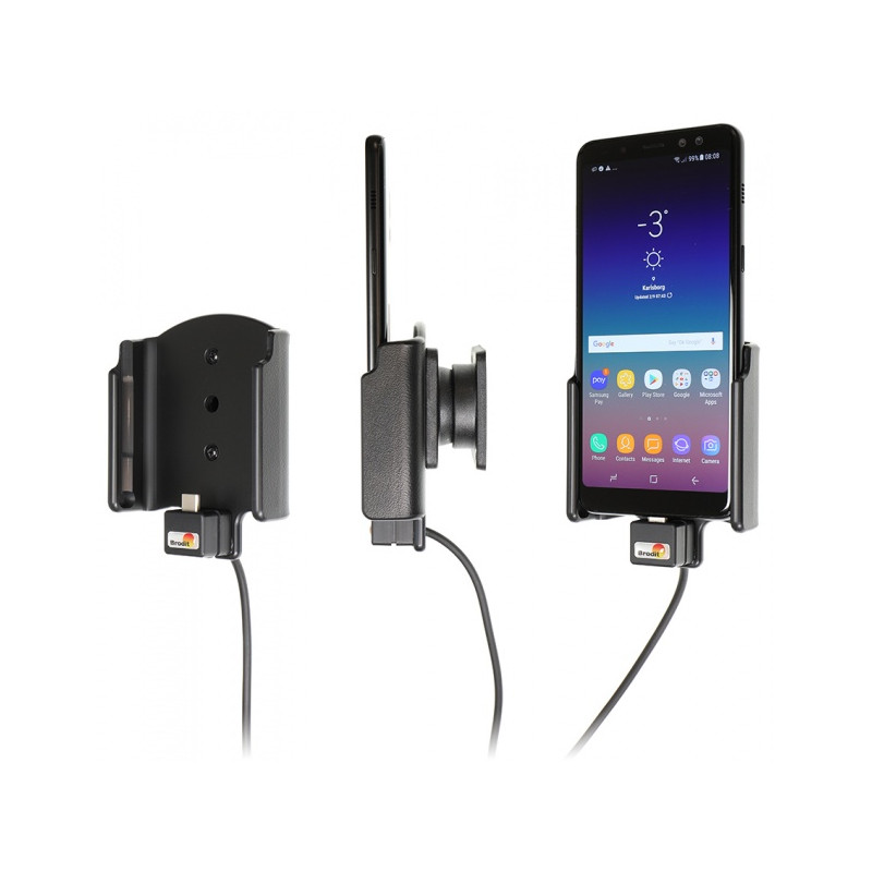 Brodit Aktiv Bilholder m/USB - Samsung Galaxy A8