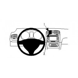 Brodit ProClip Center Mount VW Golf VI/Golf VI Variant 09-12