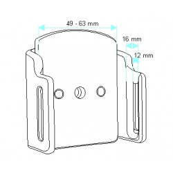 Brodit Passiv Bilholder    - Passiv holder med kuleledd (511232)