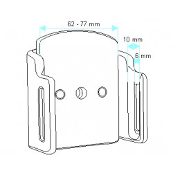 Brodit Passiv Bilholder    - Passiv holder med kuleledd (511307)