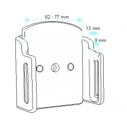 Brodit Passiv Bilholder    - Passiv holder med kuleledd (511308)