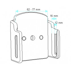 Brodit Passiv Bilholder    - Passiv holder med kuleledd (511309)