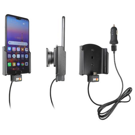 Brodit Aktiv holder Huawei P20 m/USB