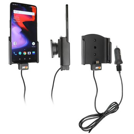 Brodit Aktiv holder OnePlus 6 m/USB