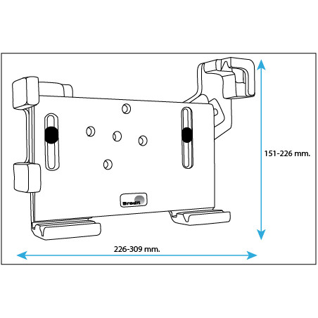 Brodit passiv universal holder til nettbrett