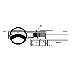 Brodit ProClip Center Mount VW Caravelle/T4 Transporter 91-95