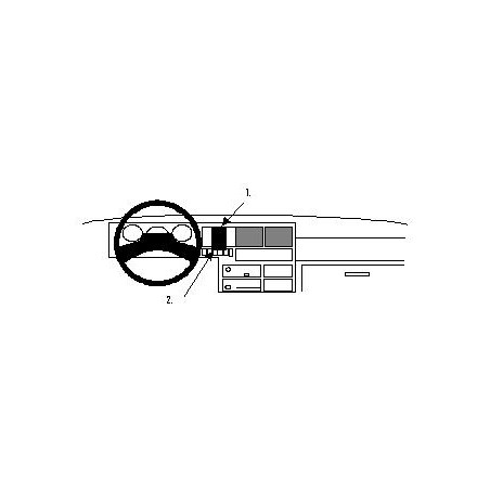 Brodit ProClip Center Mnt VW Transporter T4/Caravelle 91-95