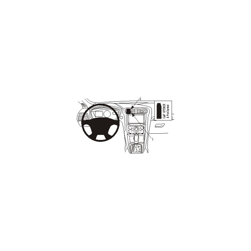 BRODIT ProClip Center mount Ford Mondeo 15-21 mod. BRODIT ProClip Center mount Ford Mondeo 15-21 mod.