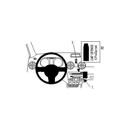 Brodit ProClip Angled Mount Audi A1 2011