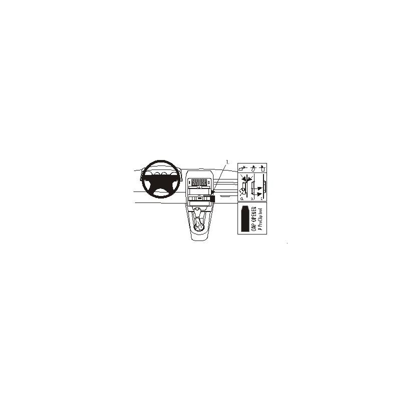 Brodit ProClip Angled Mount Audi A2/S2 01-05