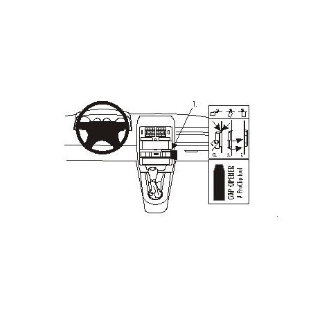Brodit ProClip Angled Mount Audi A2/S2 01-05