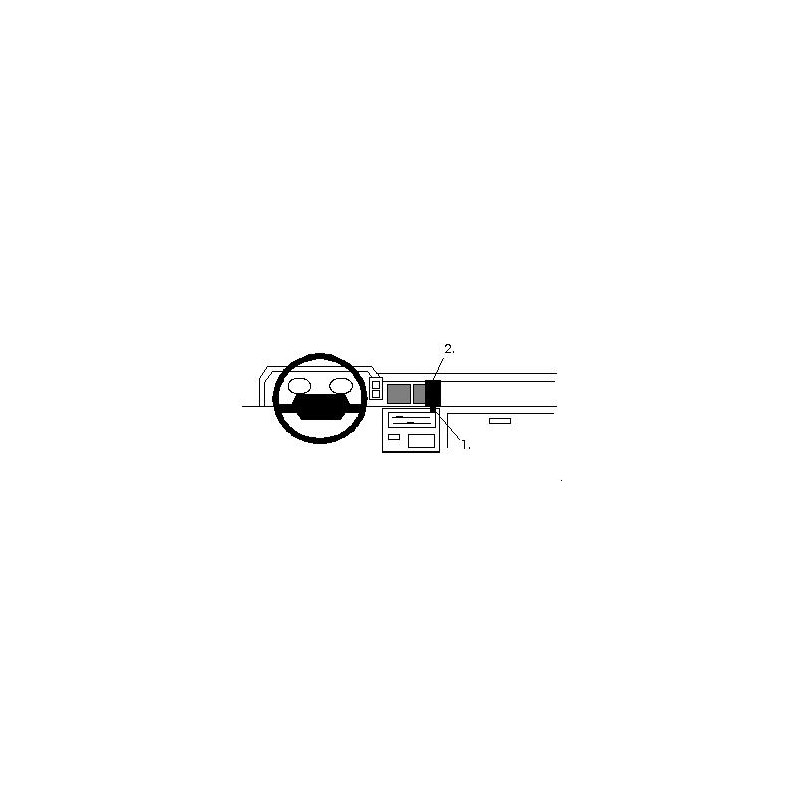 Brodit ProClip Center Mount - Nissan King Cab / Terrano 86-93 Brodit ProClip Center Mount - Nissan King Cab / Terrano 86-93