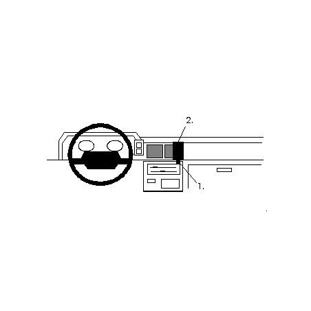 Brodit ProClip Center Mount - Nissan King Cab / Terrano 86-93