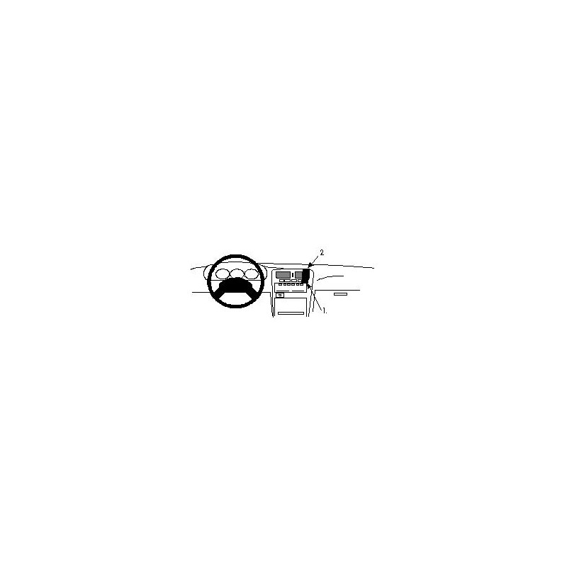 Brodit ProClip Angled Mount - Nissan King Cab / Terrano 94-99 Brodit ProClip Angled Mount - Nissan King Cab / Terrano 94-99