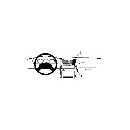 Brodit ProClip Angled Mount - Nissan King Cab / Terrano 94-99