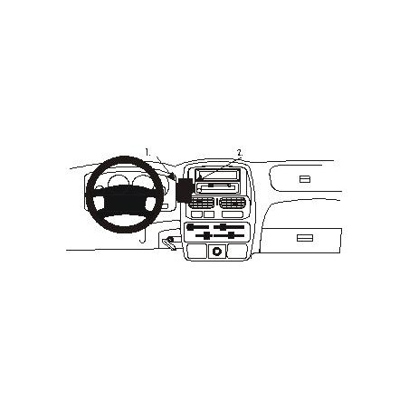 Brodit ProClip Center Mount - Nissan King Cab / Navara 00-06