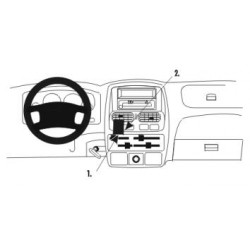 Brodit ProClip Center Mount, low - Nissan King Cab/Navara 00-06