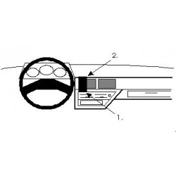 Brodit ProClip Center Mount - Nissan Micra 1988-1992