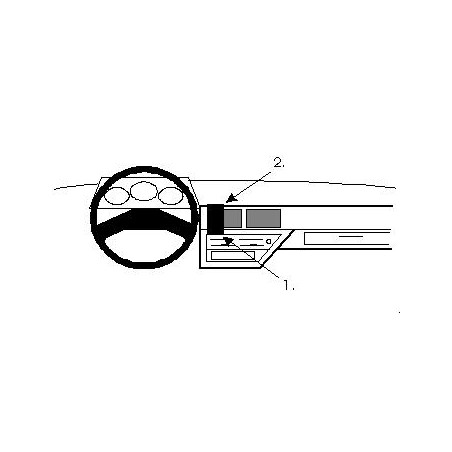 Brodit ProClip Center Mount - Nissan Micra 1988-1992